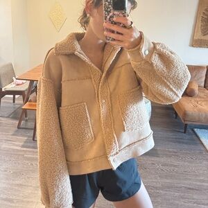 Forever 21 Camel Sherpa Coat